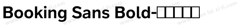 Booking Sans Bold字体转换